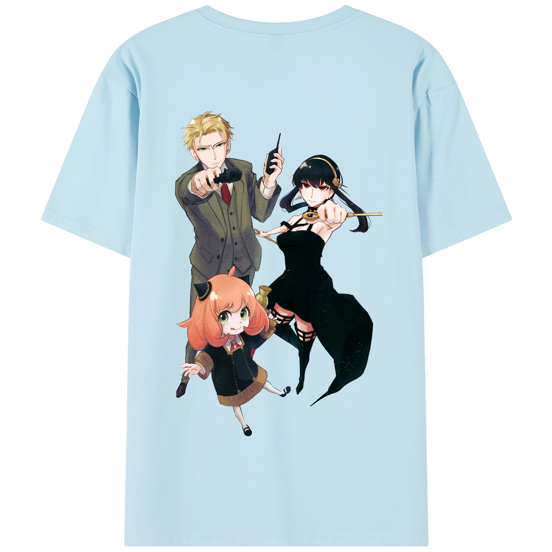 （画像用） SPY×FAMILY间谍家家酒 綿100％半袖Tシャツ（背面プリント）